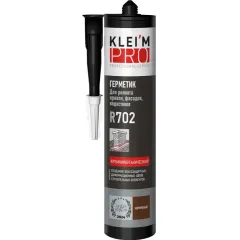 Герметик кремнийорганический KLEIM PRO R702 коричневый 300мл