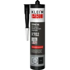 Герметик кремнийорганический KLEIM PRO R702 черный 300мл