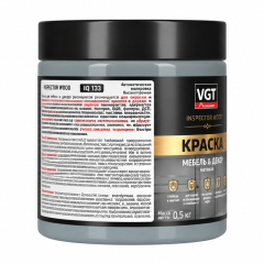 Краска VGT ВД-АК Premium для мебели и декора матовая IQ 133 Морская галька 0,5кг