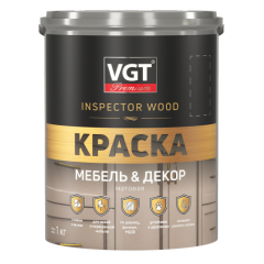 Краска VGT ВД-АК Premium для мебели и декора матовая IQ 133 Пепельно-коричневый 1кг