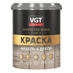 Краска VGT ВД-АК Premium для мебели и декора матовая IQ 133 Серебристо-розовый 1кг