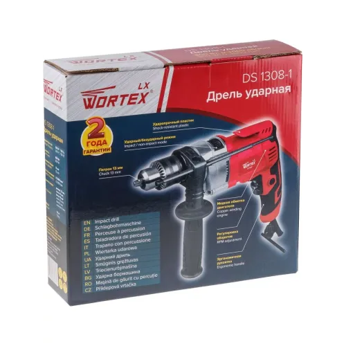 Дрель WORTEX LX DS 1308-1 (*7)