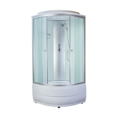 Душевая кабина ДАНА 110х110х215см выс. поддон, белое заднее стекло, 720 W (3кор.)