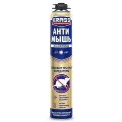 Пена монтажная KRASS специальный анти мышь 600мл (9594916)