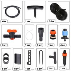 Полив капельный STARTUL GARDEN от ёмкости с эмиттерной лентой 12м (ST6019-12)