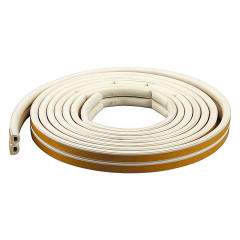 Уплотнитель KIM TEC D-профиль, белый 14х12мм (цена за 1м двойного)