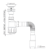 Сифон для умывальника ZEGOR 1 1/4' с гибкой трубой 40х50 (Y105-0)