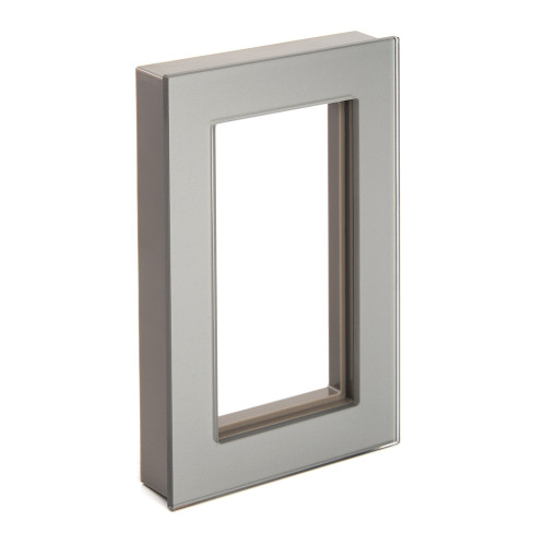 Рамка 2-пост Катрин (без перемычки) стекло серебро GFR00-7012-03