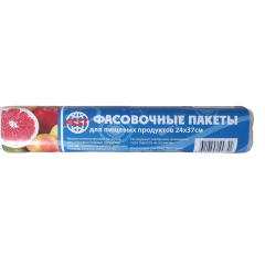 Пакет фасовочный AST для продуктов 24*37см, 6мк, 100шт (215574)