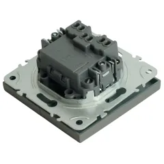 Выключатель 2-кл ЭМИЛИ платиново-серый RSW10-5104-10