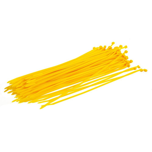 Стяжка кабельная СИБРТЕХ желтая 250 x 3,6 мм (45508)