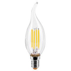 Лампа E14 светодиод.7Вт 4000К Wolta С35 свеча филамент (730Lm)