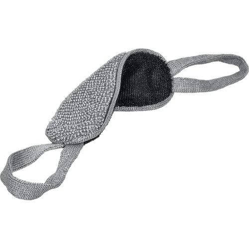 Мочалка Мужская 37*13см(57*13см с ручками) двухсторонняя, medium/hard 