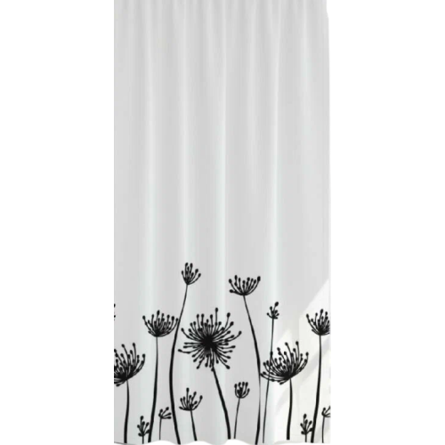 Шторка для ванной PERFECTO LINEA Harmony 180x180cм 12 колец, цветочные тени