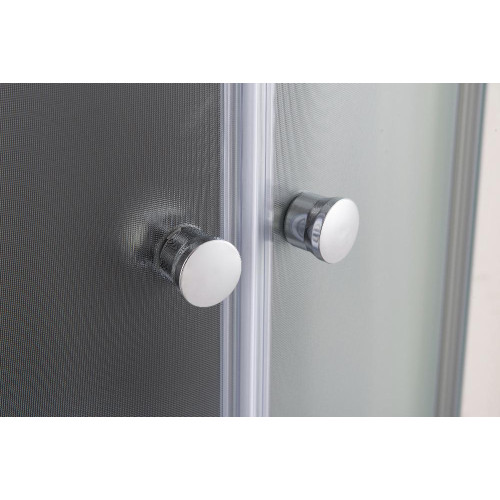 Душевая кабина EVA GOLD 90х90см низ. поддон, чёрное заднее стекло, матовый профиль F901BS (3кор.)