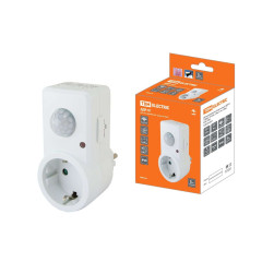 ИК-Датчик движ. 1200Вт (обзор=120гр./дальн.=9м) IP20 бел. SQ0324-0027 ДДР-01 TDM