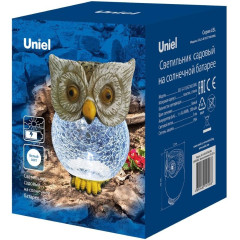 Фонарь садовый Uniel на солнечной батарее 12х17 см (Owl USL-S-813/GT160)