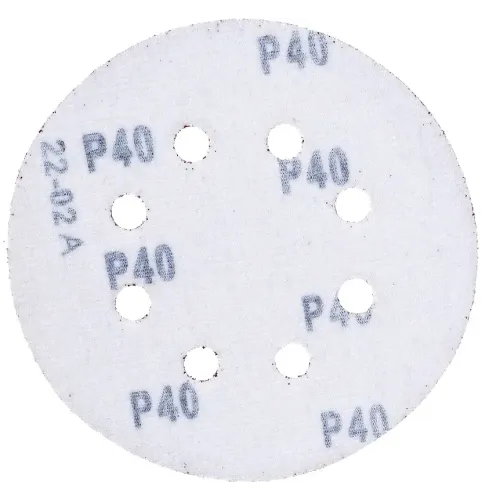 Круг шлиф. ВОЛАТ перф. 125мм, Р 40, 10шт (80010-40)