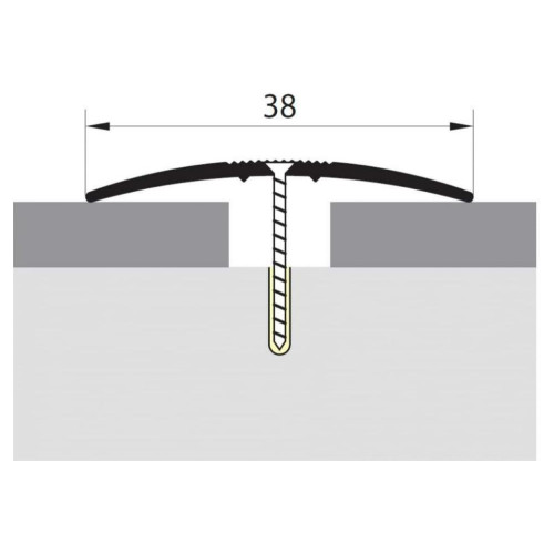 Стык 38мм 1,8 дуб темный