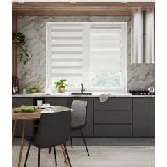 Рулонные жалюзи День-Ночь easy fix 60*160 белый
