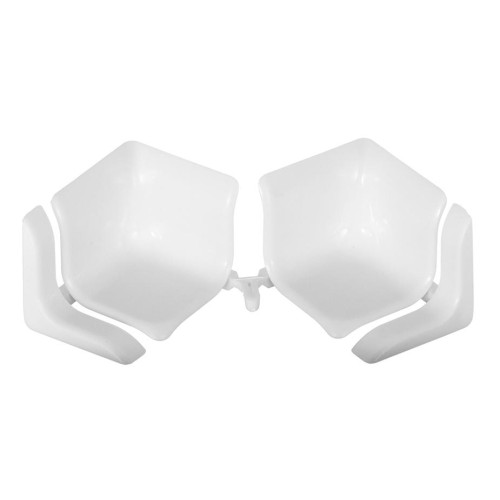 Набор комплектующих для универ. бордюра на ванну БВу25-К4-Ф1 белый глянец