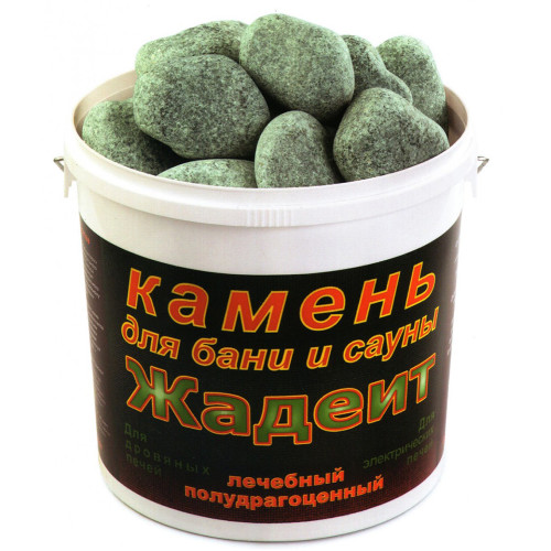 Камни Жадеит крупный 20кг(ведро) шлифованный