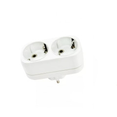 Разветвитель сетевой (двойной) с з/к 16А 250B TDM SQ1806-0026 (472961)