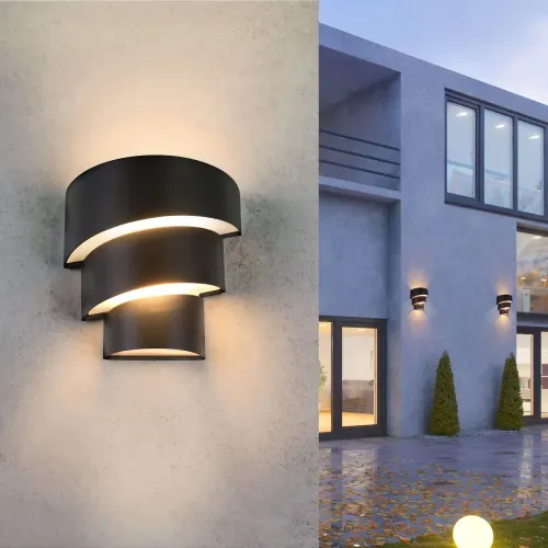 Светильник уличный ES TECHNO LED 1535 HELIX черный