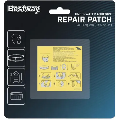 Ремкомплект Bestway для бассейнов 6,5х6,5см 6 самоклеящихся заплат (62091 BW)
