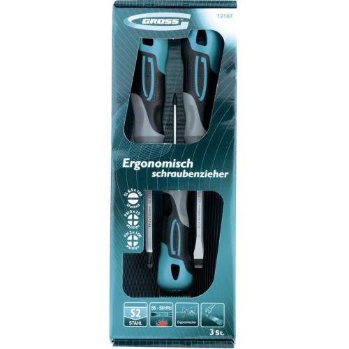 Набор отверток GROSS 3 шт (12167)