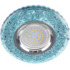 Свет. точ. ECOLA LD7040 MR16 Бабочки голубой/хром FB16CBEFB