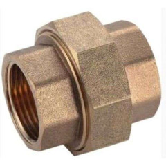 Муфта разъемная латунная никелированная VT ф 1/2