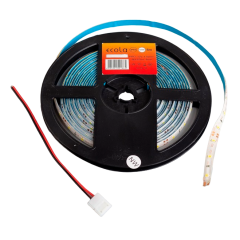 Светодиодная лента 12V Ecola 60Led 4,8W IP65 теплый свет SMD3528 5м P5LW05ESB