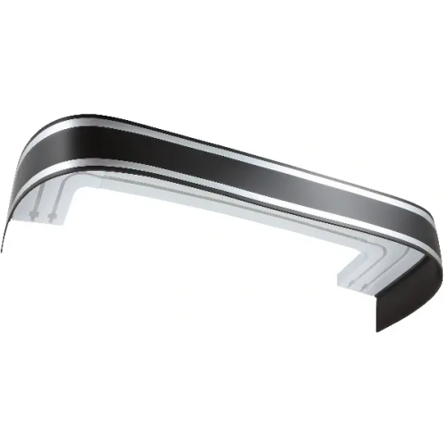 Карниз Ле-Гранд Лайн 3,0м (2ряд) венге/хром с поворотами (5)