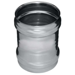 Дымоход адаптер ММ 0,5мм Ф125 нержавеющая сталь (Феррум)