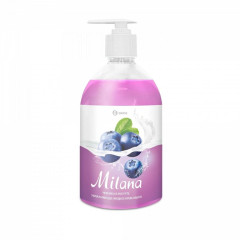 Жидкое крем-мыло MILANA черника в йогурте с дозатором 500мл (49818)