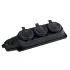 Колодка 3-пост. 2P+E каучуковая с защит. крышками черн. IP44 16А TOKOV ELECTRIC TKE-C05-KK3-Z