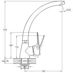 Смеситель для кухни G-LAUF ZOP4-B045