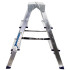 Стремянка АЛЮМЕТ двухсторонняя (AD7203) алюминий 3 ступ