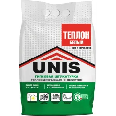 Штукатурка UNIS ТЕПЛОН гипсовая 5 кг