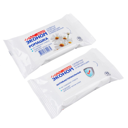 Салфетки влажные Смарт эконом 15шт (914-004)