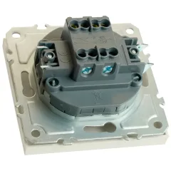 Переключатель 1-кл ЭМИЛИ перекрестный белый RSW10-5110-01