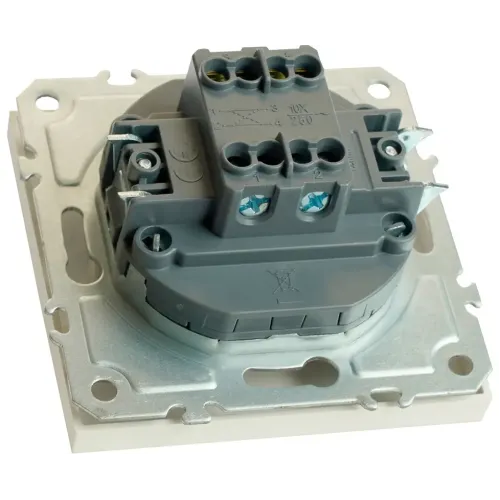 Переключатель 1-кл ЭМИЛИ перекрестный белый RSW10-5110-01