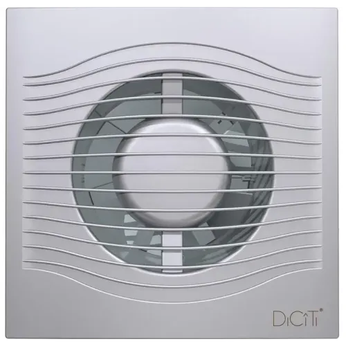 Вентилятор осевой вытяжной D100 SLIM 4C gray metal