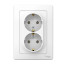Розетка 2-ая 2P+Е BLANCA бел. SchE BLNRS001021