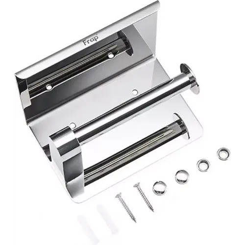 Держатель для туалетной бумаги с полкой FRAP F502