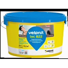 Мастика гидроизоляционная VETONIT Tec 822 серый 8кг (ведро)