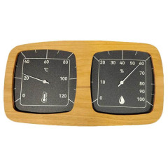 Термогигрометр ТН-28 Очки алюм. 2мм(термо ольха)