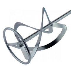 Мешалка СИБРТЕХ для легких растворов, 140х590мм, оцинкованная, хвостовик резьба М14 (848987)