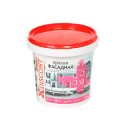 Краска в/д ОРЕОЛ ДИСКОНТ для Фасадов Матовая Белая 1,5кг